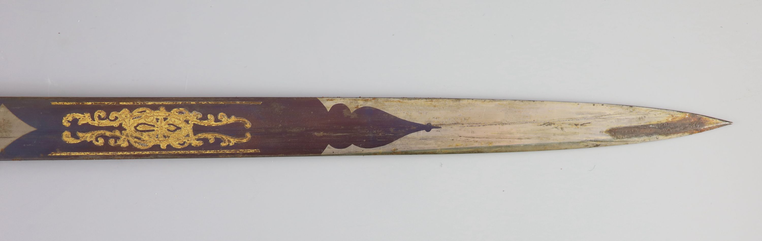 An Edward VII Naval officer’s dress dirk The Dirk blade 18